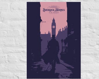 Sherlock Holmes Poster: Klassischer literarischer Kunstdruck