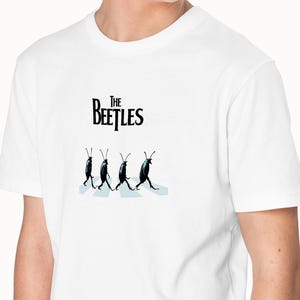 Funny The Beetles T-shirt, The Beatles Abbey Road T-shirt, Paradoy Tee Shirt