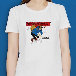 Captain Haddock T-Shirt – Hergé-Inspired Graphic Tee for Tintin Fans | Retro Comic Art Gift | Unisex Sizes S–5XL | Funny Vintage Print