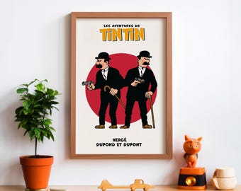 Vintage Detective Poster | Retro Comic Style Wall Art | Mid-Century Print