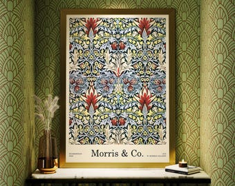 William Morris Snakeshead Poster: 1876 Arts & Crafts Floral Print (Digital Download)