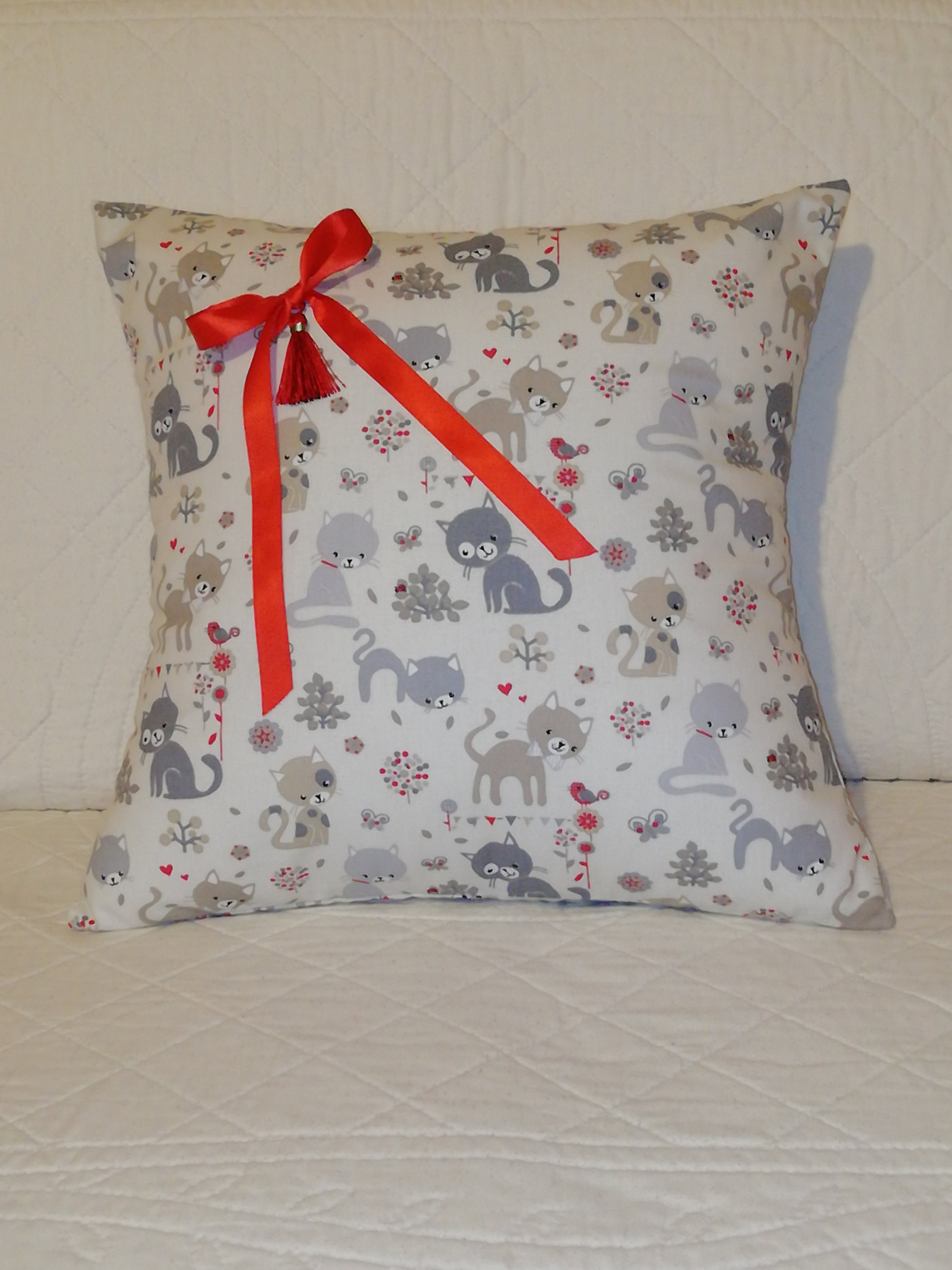 Housse de Coussin Chat