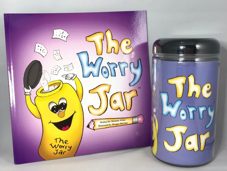 The Worry Jar children's book and jar set image 1