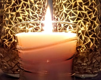 Reset Candle in Swirl Glass