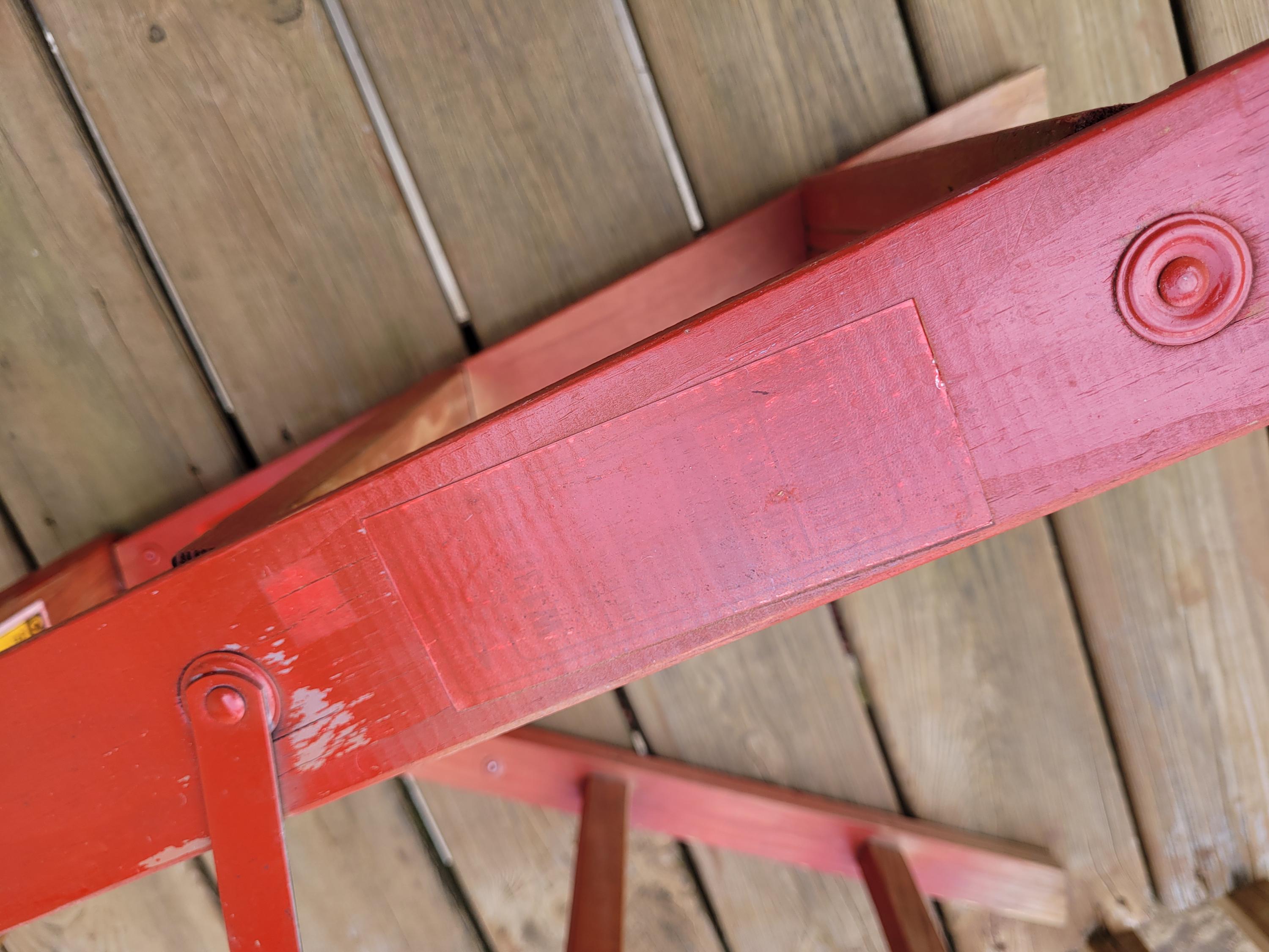 Vtg Red Painted Wood Step Ladder Plant Stand Porch Display Decor - Etsy