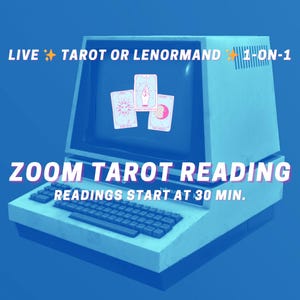 Lettura dei Tarocchi o Lenormand in diretta tramite video Zoom, anche carte dell'Oracolo personali virtuali 1 a 1!