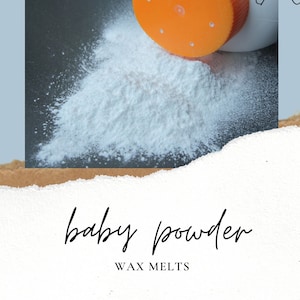 baby powder scented melts handmade handpoured