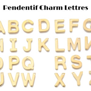 Charm letra, acero inoxidable, colgantes alfabeto, letra, 10mmx14mm, dorado, de la A a la Z, colgante, charm,11x6~12x0.8mm, agujero 1 mm