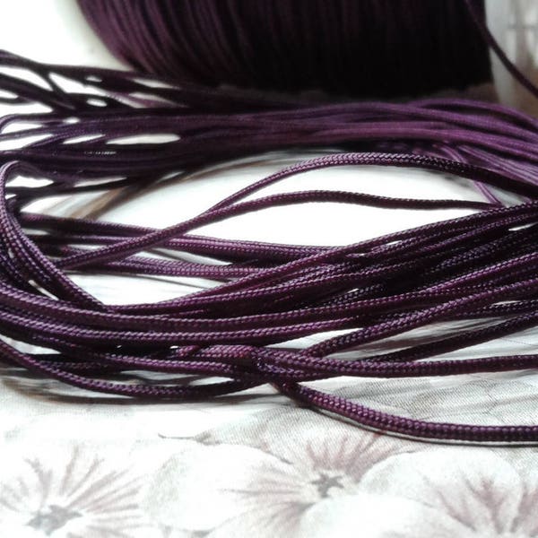 ☆ 1 m de fil nylon, pourpre , 1 mm☆