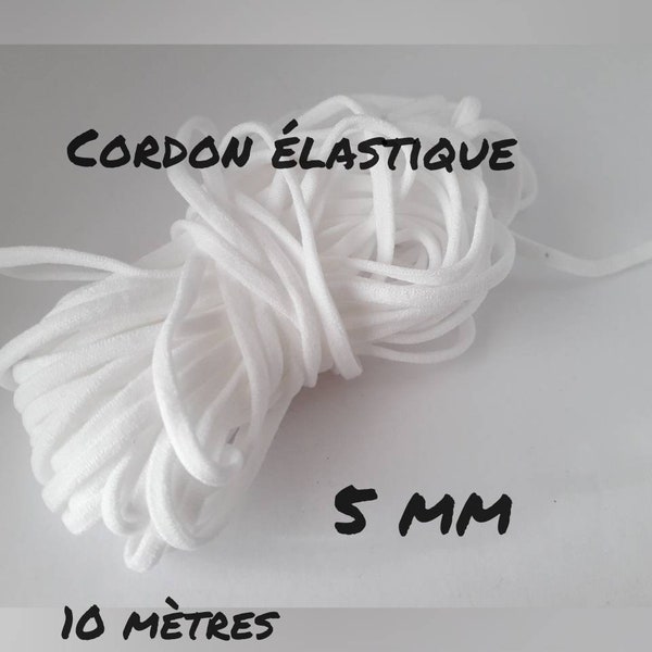 Bande élastique plate en polyester et élasthanne pour boucle d'oreille, fabrication de matériaux de couverture buccale.