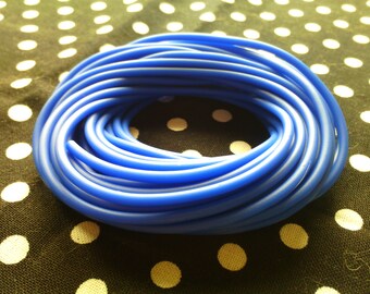 1metre de cordon PVC  2 mm , bleu électrique