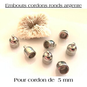 Embout en laiton pour cordon, ruban, collier, bracelet, 6mm, perles apprêts
