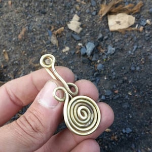 Iron age celtic brass fibula 4th-3rd century BC