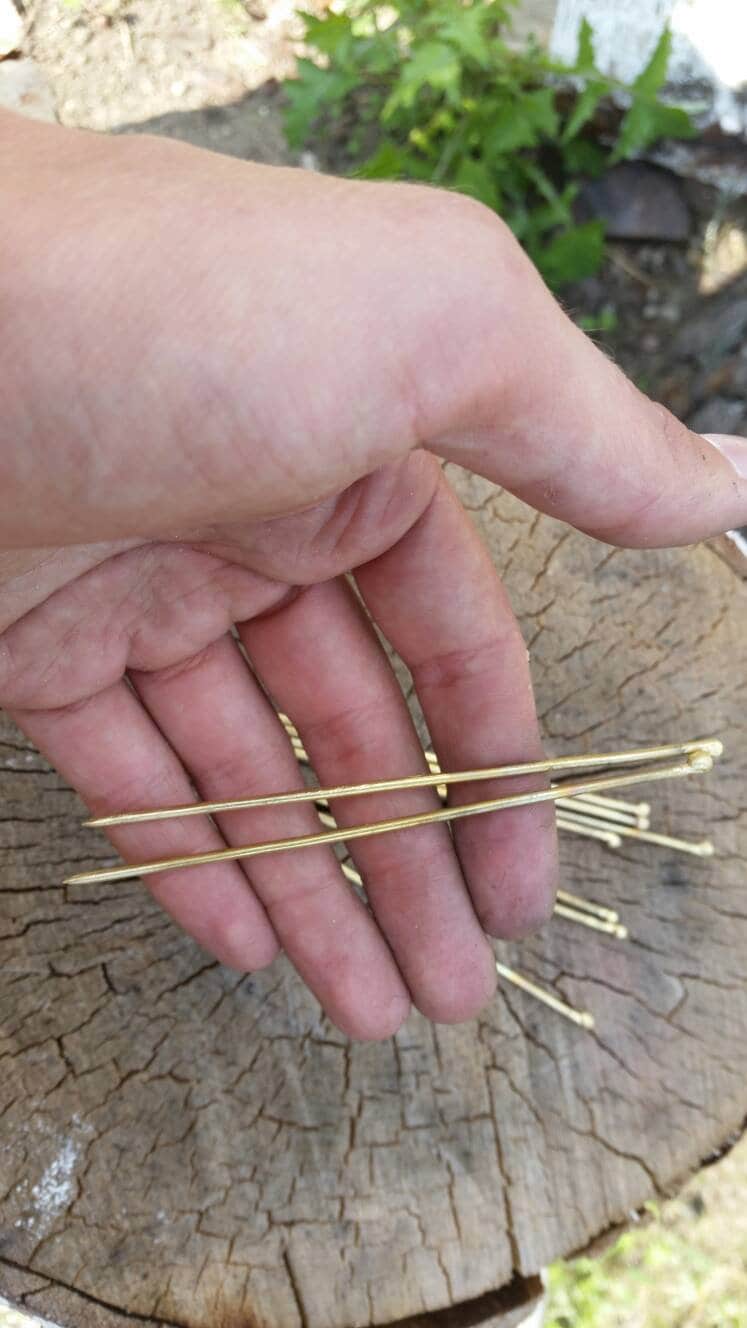 2pcs Viking Needles Style NR. 3 Brass Pin for Sewing Craft Etsy