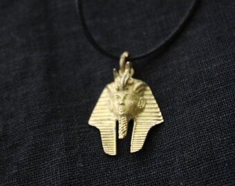 Ciondolo testa faraone, talismano protettivo egiziano