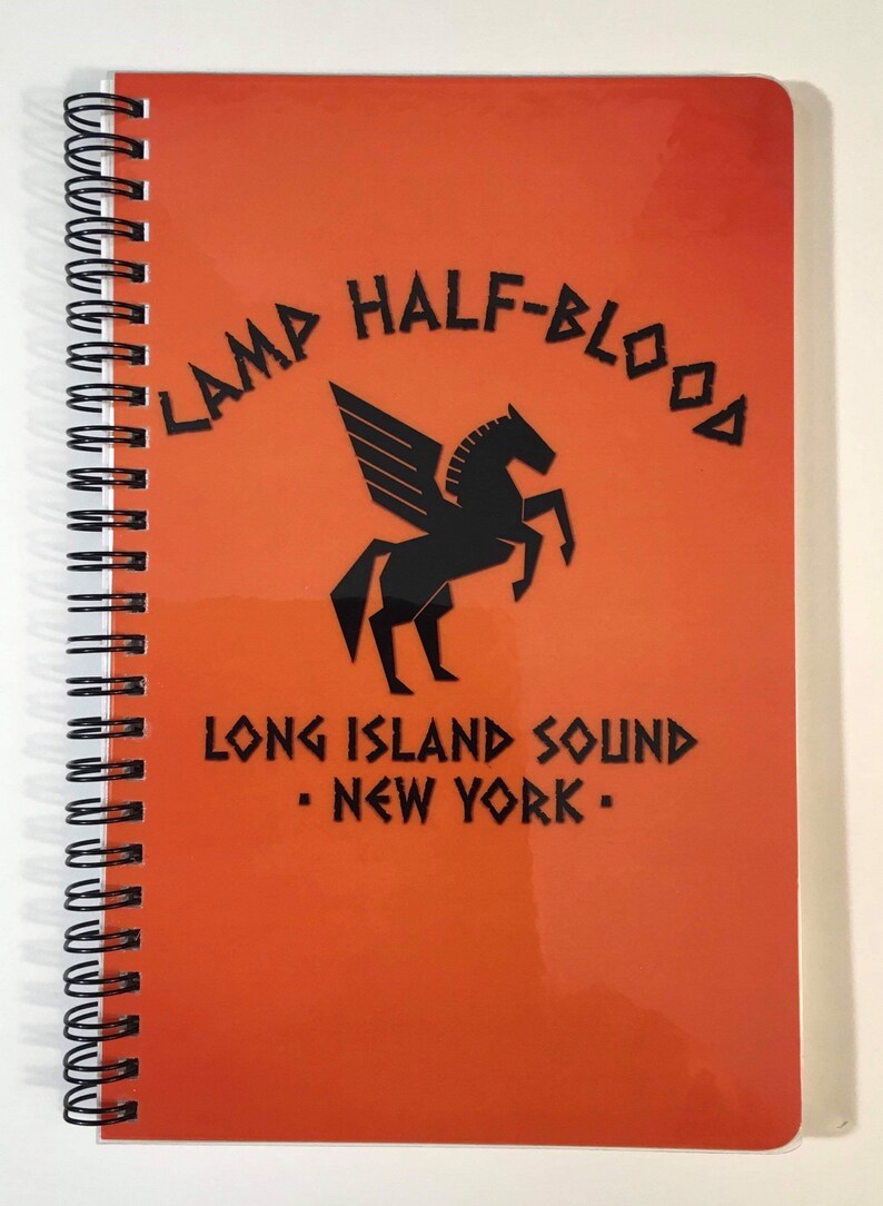 percy jackson camp half blood journal notepad bookmark etsy