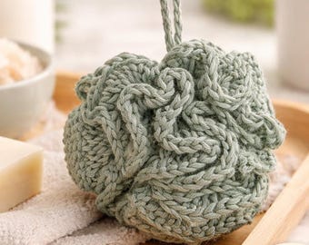 Crochet Loofah Pattern | Beginner Friendly Cotton Bath Scrubby (PDF Download)