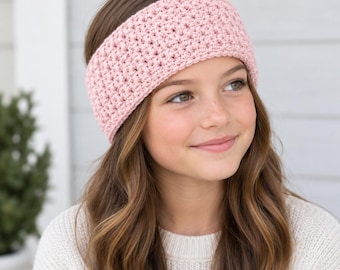 Crochet Ear Warmer Pattern, All Sizes Toddler to Adult (PDF Download)