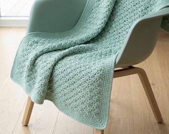 Crochet Blanket Pattern PDF | Easy Textured Afgan | Beginner Throw Pattern | Chunky Home | Instant Download