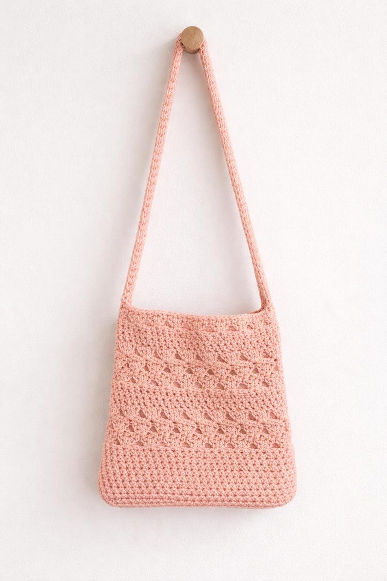 Crochet Crossbody Bag Pattern | Beginner Boho Shoulder Bag PDF (digital ...