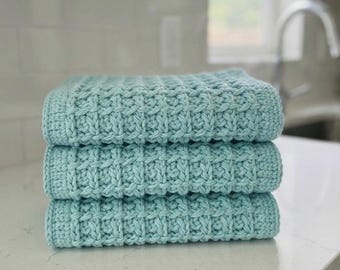 Crochet Hand Towel Pattern, Easy Textured Hand Towel Crochet Pattern, Beginner Friendly Bathroom Decor, Instant Download PDF Digital File