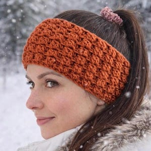 Chunky Crochet Ear Warmer Pattern, Beginner Headband PDF (Digital Download)