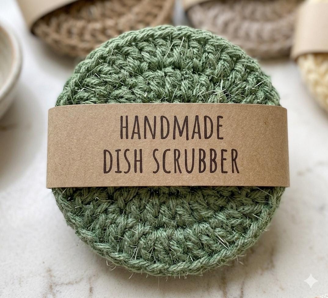 8 Dish Scrubber Crochet Patterns for a Practical, Eco-Friendly Kitchen 3 Crochet Dish Scrubber