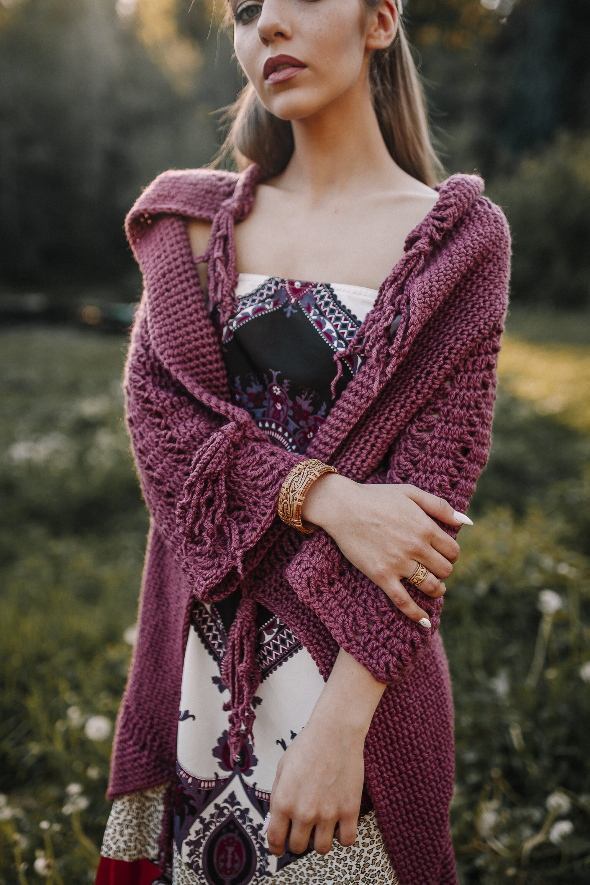 crochet boho cardigan pattern