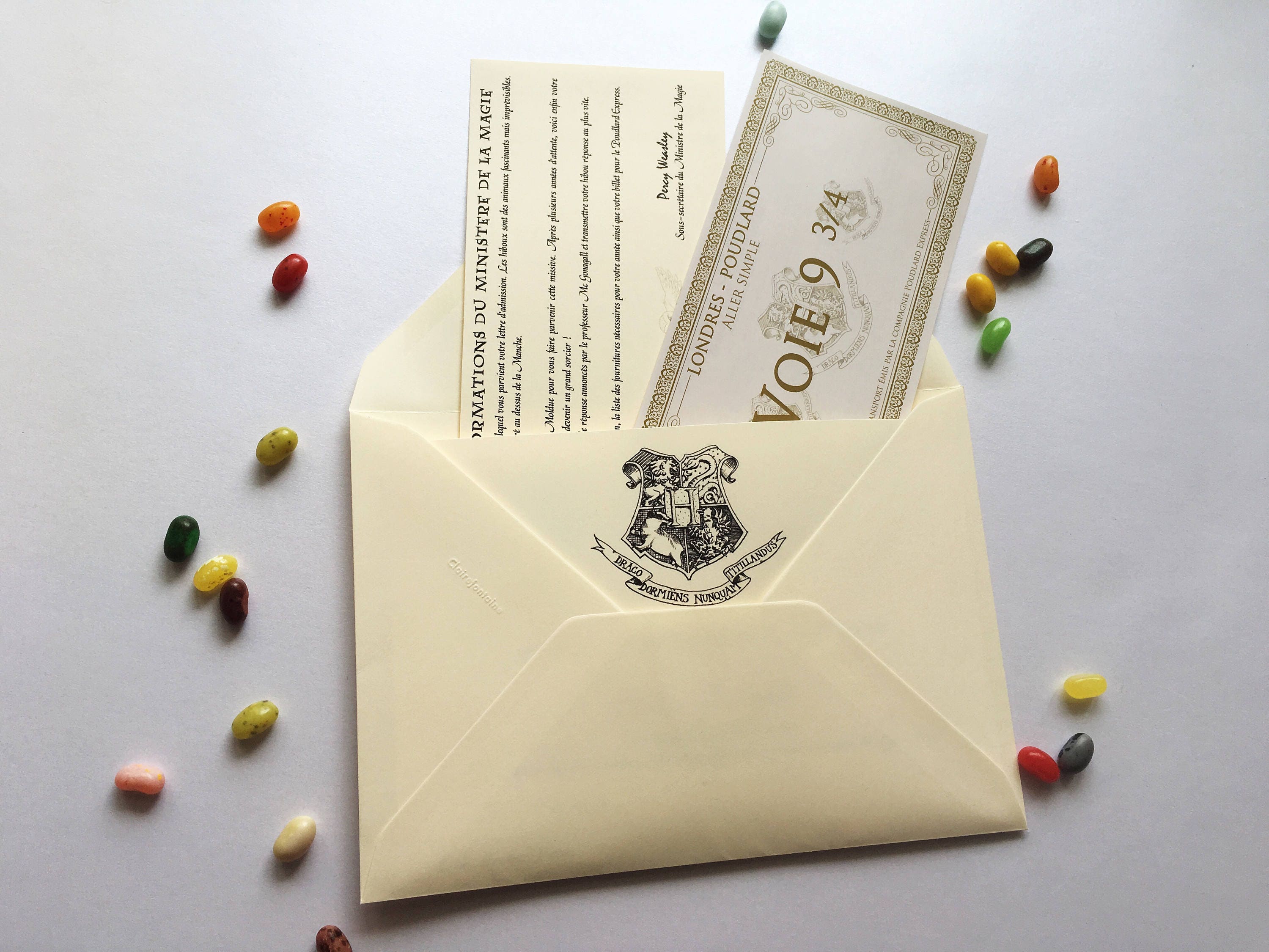 Lettre d'admission personnalisée à Poudlard inspiré HP | Etsy