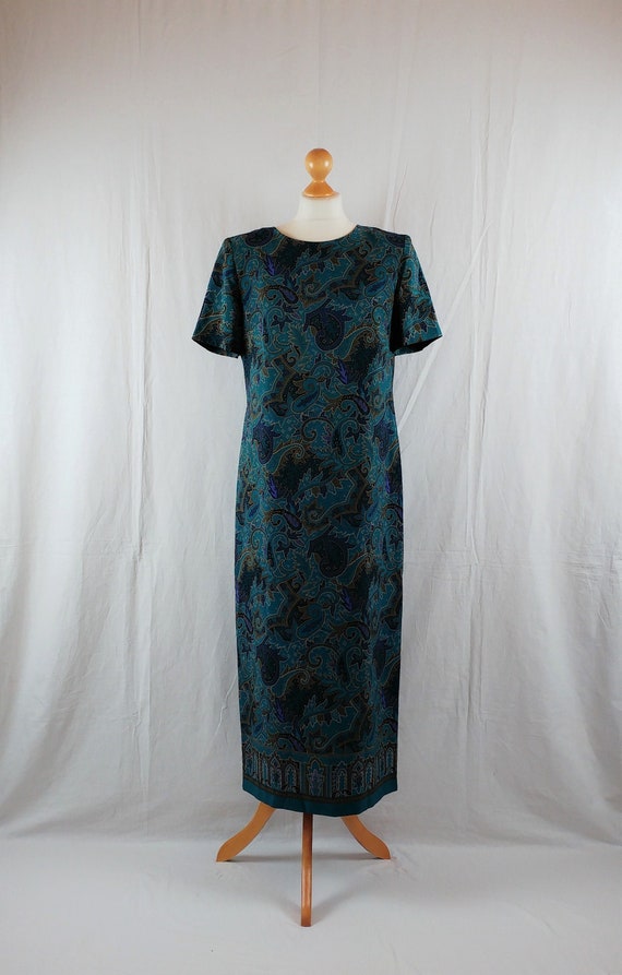 Vintage Draper's & Damon's 1980s Oriental Floral S