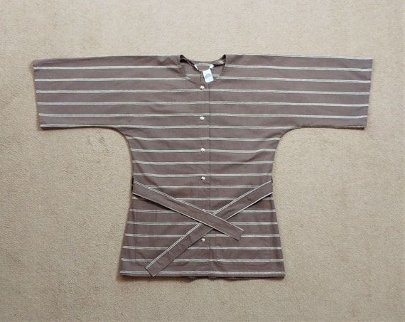 Vintage Vuokko 1970s Striped Tunic Top