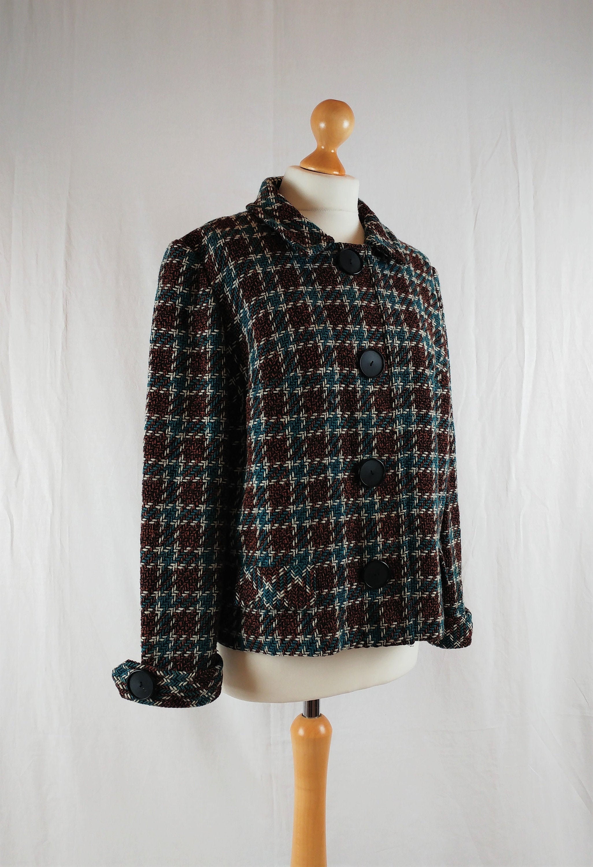 Image of Vintage London Maid S Cropped Tweed Jacket