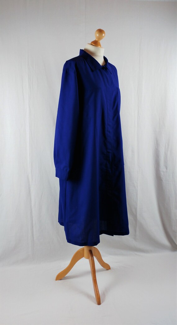 Vintage Vuokko 1980s Cobalt Blue Oversized Cocoon