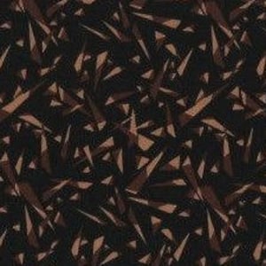 Peut inclure: Motif abstrait avec un fond noir et des formes géométriques brunes. Les formes sont disposées de manière aléatoire et créent un sentiment de mouvement.