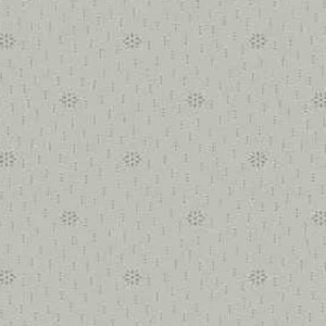 May include: A light grey seamless pattern with a subtle textured background. Small, stylised floral or star-like shapes are evenly spaced across the surface, creating a delicate and repeating design. The overall effect is soft and understated.
