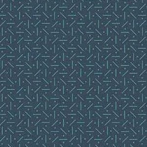 May include: A seamless pattern with a dark teal backdrop and a repeating geometric design. The pattern comprises thin, light teal lines and small dots arranged in a grid, creating a textured appearance.