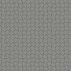 May include: A seamless pattern with a repeating geometric design. Dark grey lines and dots are arranged on a light grey background. The lines are angled and intersect, creating a textured appearance.