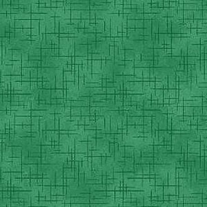 May include: A seamless pattern featuring a textured green background with a network of intersecting dark green lines. The lines create a grid-like design, adding depth and visual interest to the fabric.