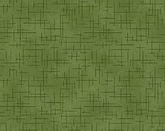 Patchwork fabric, 100% cotton, khaki green color, small basic geometric pattern, tone on tone, semi-plain. REF RETRO/G1