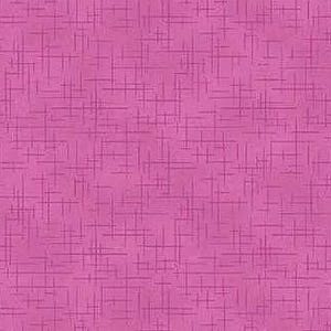 May include: A seamless pattern with a bright pink backdrop and a textured look. The design is overlaid with a network of thin, intersecting lines in a darker pink, creating a grid-like effect. This fabric design is suitable for various craft projects.