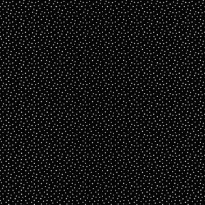 Könnte beinhalten: Ein schwarz-weißes Muster mit kleinen weißen Punkten auf schwarzem Hintergrund.