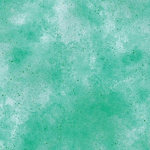 May include: A textured green background with a white speckled pattern.