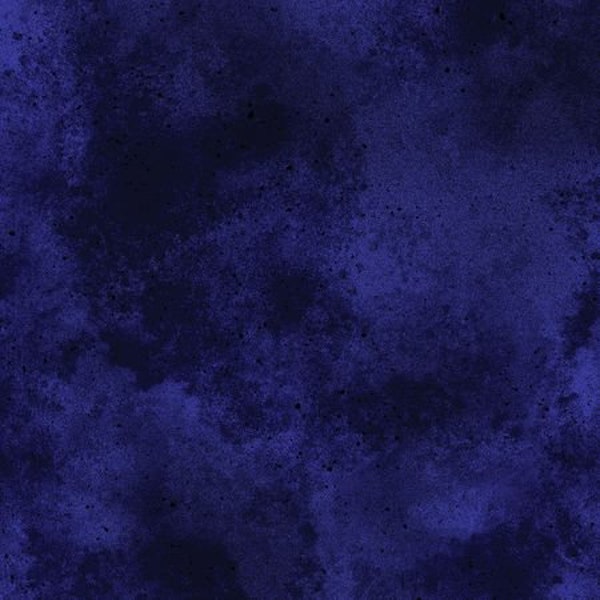 Patchwork fabric, 100% cotton, navy blue color, gradient, sapphire blue nuance, tone-on-tone dots, basic semi-plain, REF 5375/NH