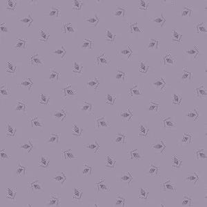 May include: A repeating pattern in a muted purple colour, featuring small geometric shapes. The design includes triangles and dotted lines, creating a subtle, textured effect. The overall aesthetic is minimalist and modern.