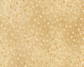Patchwork fabric, Kaufman, natural beige, nuanced, small flower, tone-on-tone, subtly solid color, 100% cotton, REF 4070/4NAT