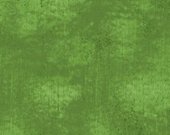 Patchwork fabric, 100% cotton, Makower, grass green color, speckled, shaded, gradient, tone on tone, semi-plain, REF MAKO/G1