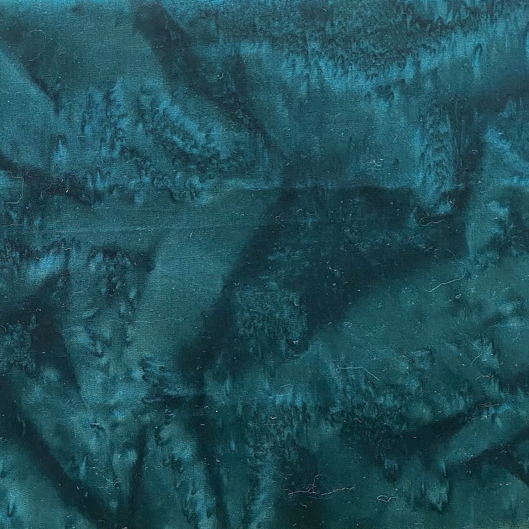 Patchwork Fabric, Batik, 100% Cotton, Fir Green Color, Nuanced ...