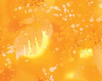 Patchwork fabric, 100% cotton, yellow and pastel yellow colors, nuanced and gradient tones, batik effect, REF 4064/FF