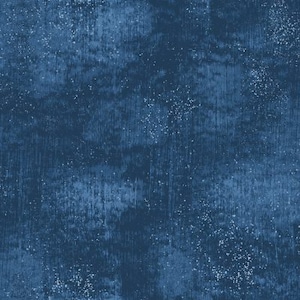 Tessuto patchwork, 100% cotone, Makower, blu cobalto, maculato, sfumato, sfumato, tono su tono, finto unito, RIF. MAKO/B1