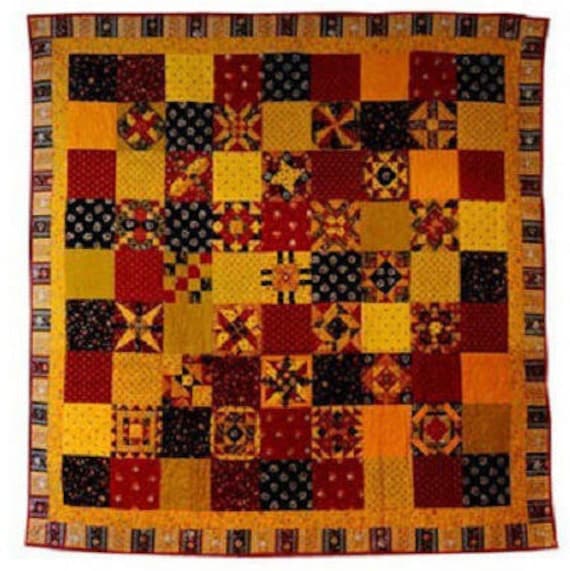 Couette Pottery Barn Patchwork Rouge Et Toile, Taille Full/queen